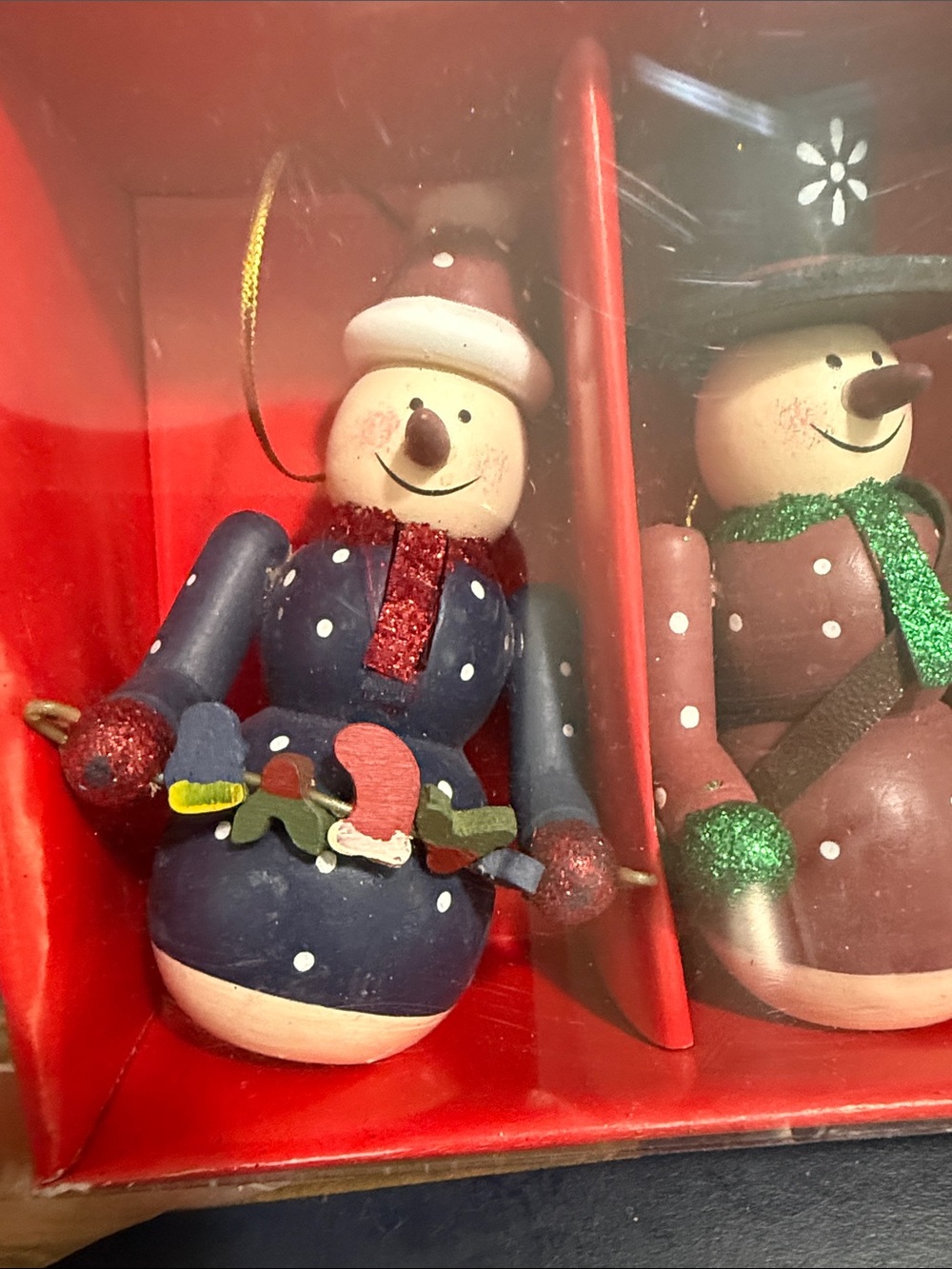 Vtg Wooden snowman